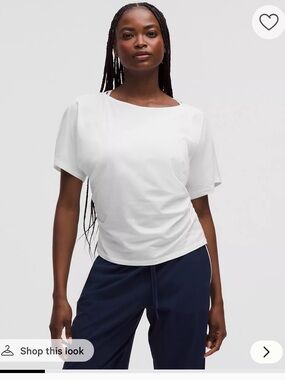 Lululemon Organic Cotton Ruched Side T-shirt